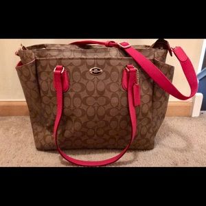 Coach baby bag